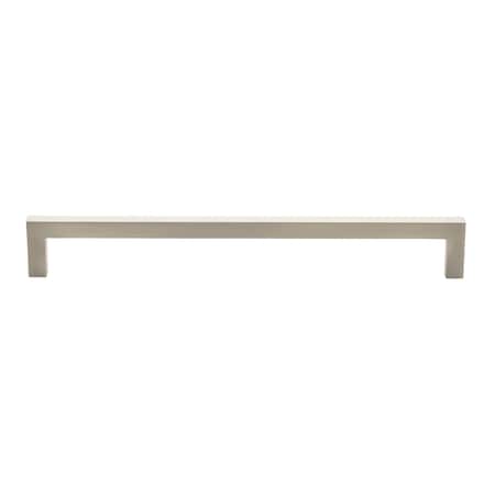 Gliderite Hardware 8-3/4 in. Center to Center Solid Square Bar Pull Satin Nickel 21683-224-SN-1